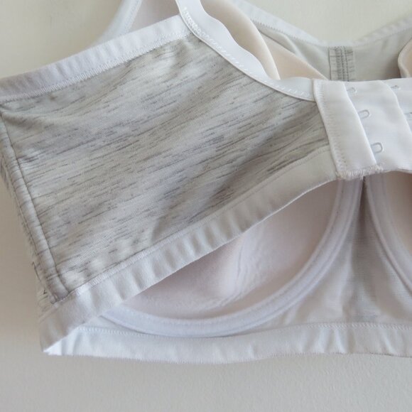 NATORI Yogi Underwire Sports Bra in Feather Gray White - Size 36DDD - Picture 12 of 13